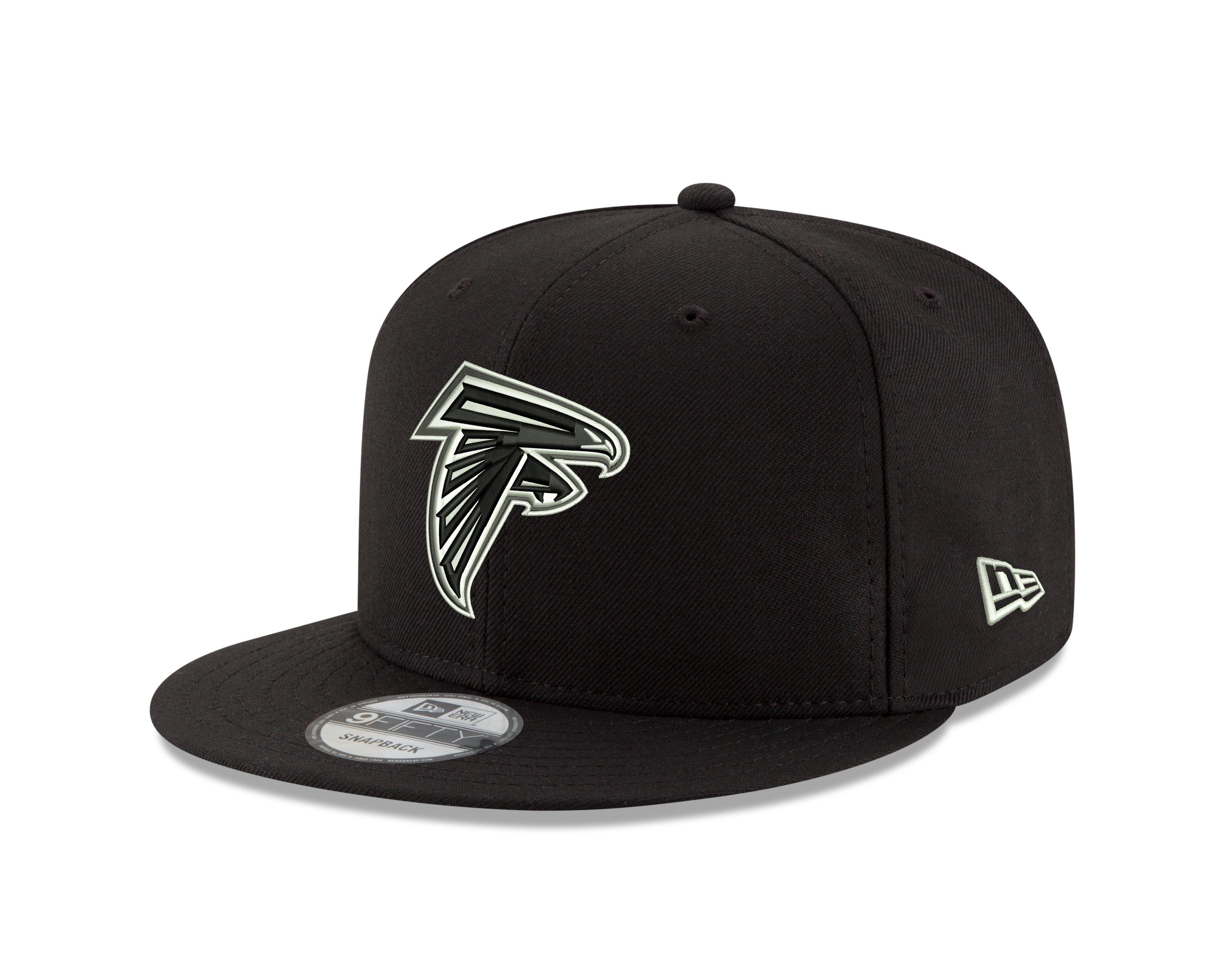 New Era Atlanta Falcons 9FIFTY Snapback Hat - Black/White - BLACK/WHITE
